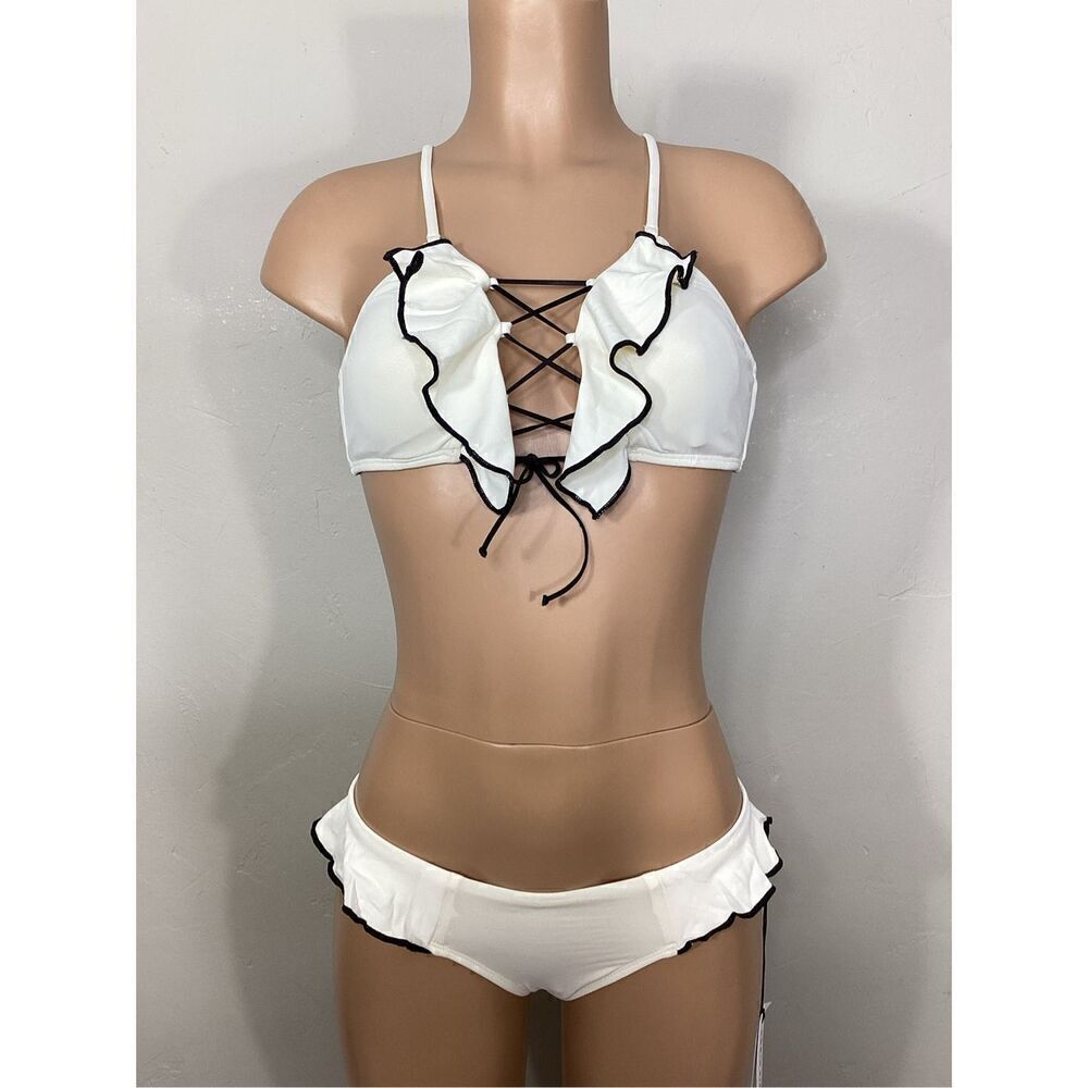 New. Robin Piccone ivory bikini. XXS/XS. Retails $189 - Picture 2 of 8